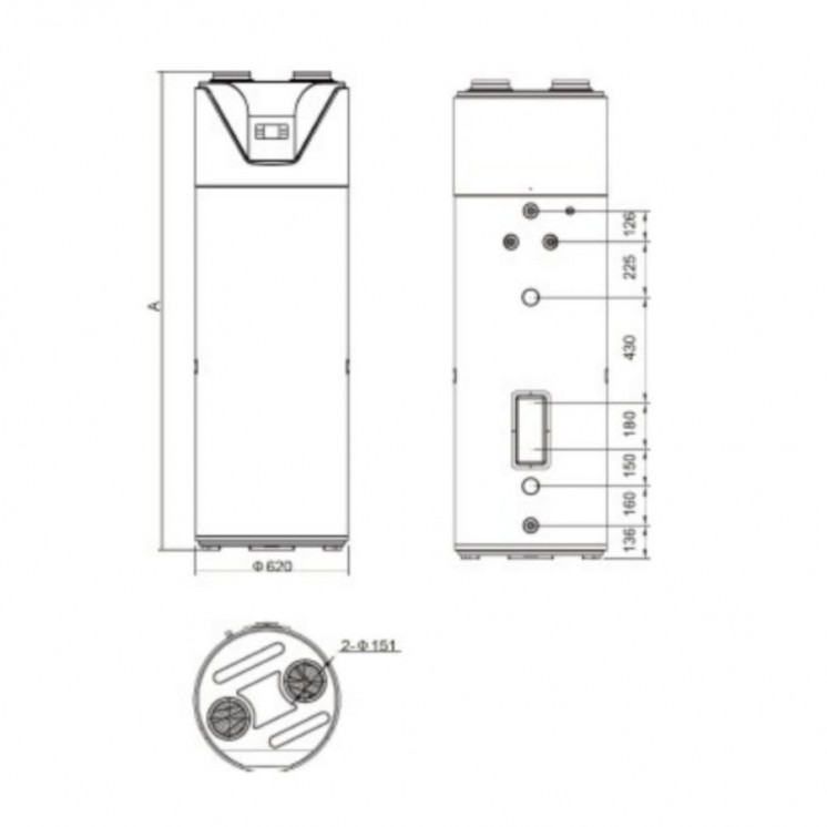 Chauffe-eau thermodynamique 200L – Compact et connecté