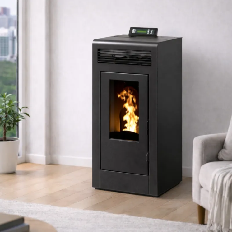 Poêle à Granulés Compact MARINA 11 Concentrique Étanche Sortie Dessus