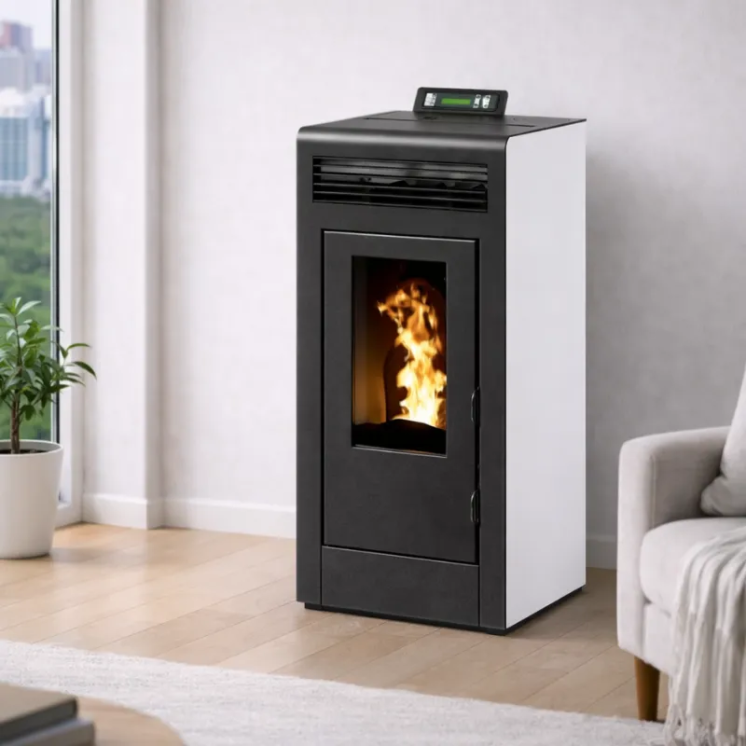 Poêle à Granulés Compact MARINA 11 Concentrique Étanche Sortie Dessus