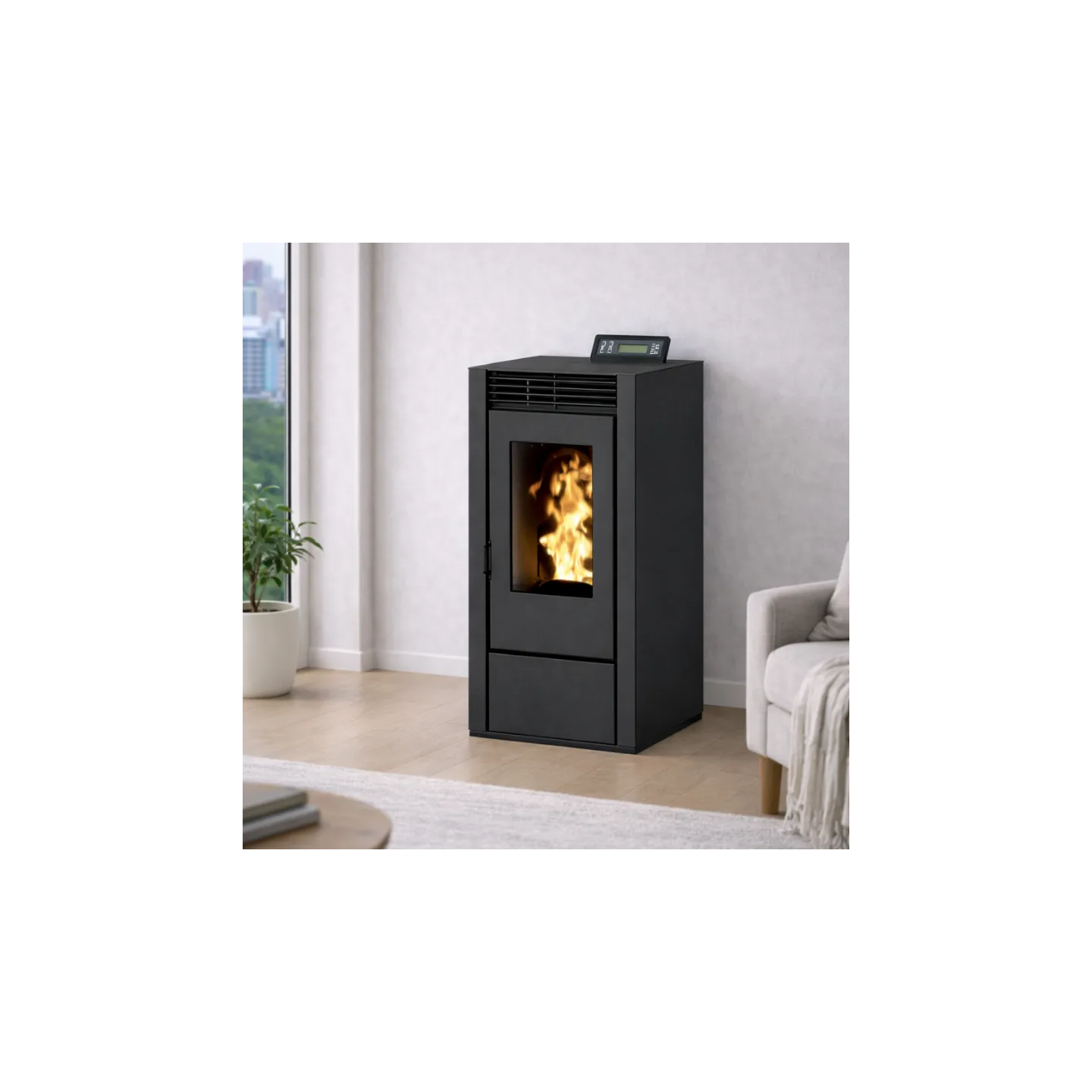 Poêle à pellet 11 kW étanche MARINA | Économique & autonomie 35h
