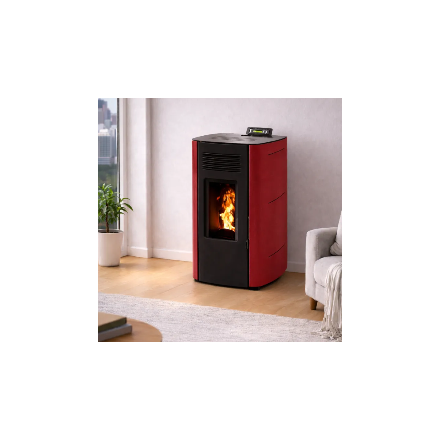 Poêle à pellet hydraulique ELIO 13 Étanche EMAFLAM – 13 kW