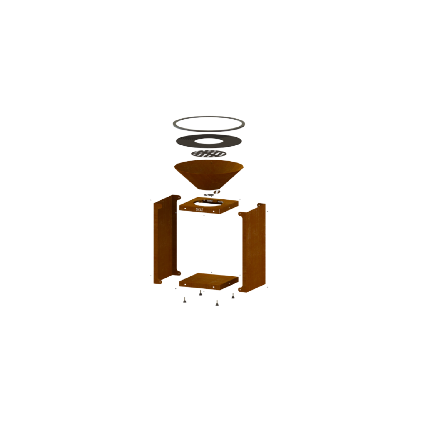 Brasero plancha B.B.O 68 Oyat – Barbecue feu de bois