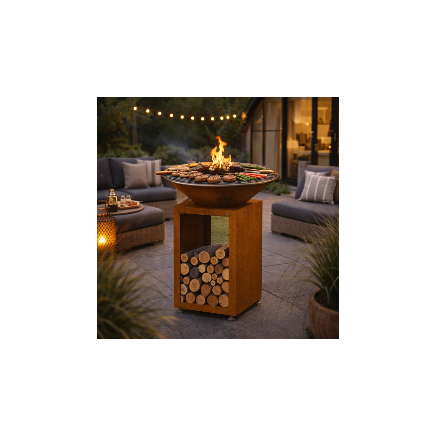 Brasero plancha B.B.O 68 Oyat – Barbecue feu de bois