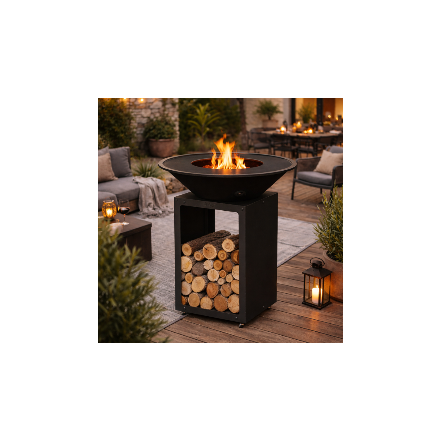 Brasero plancha B.B.O 78 Oyat – Grande cuisson feu de bois