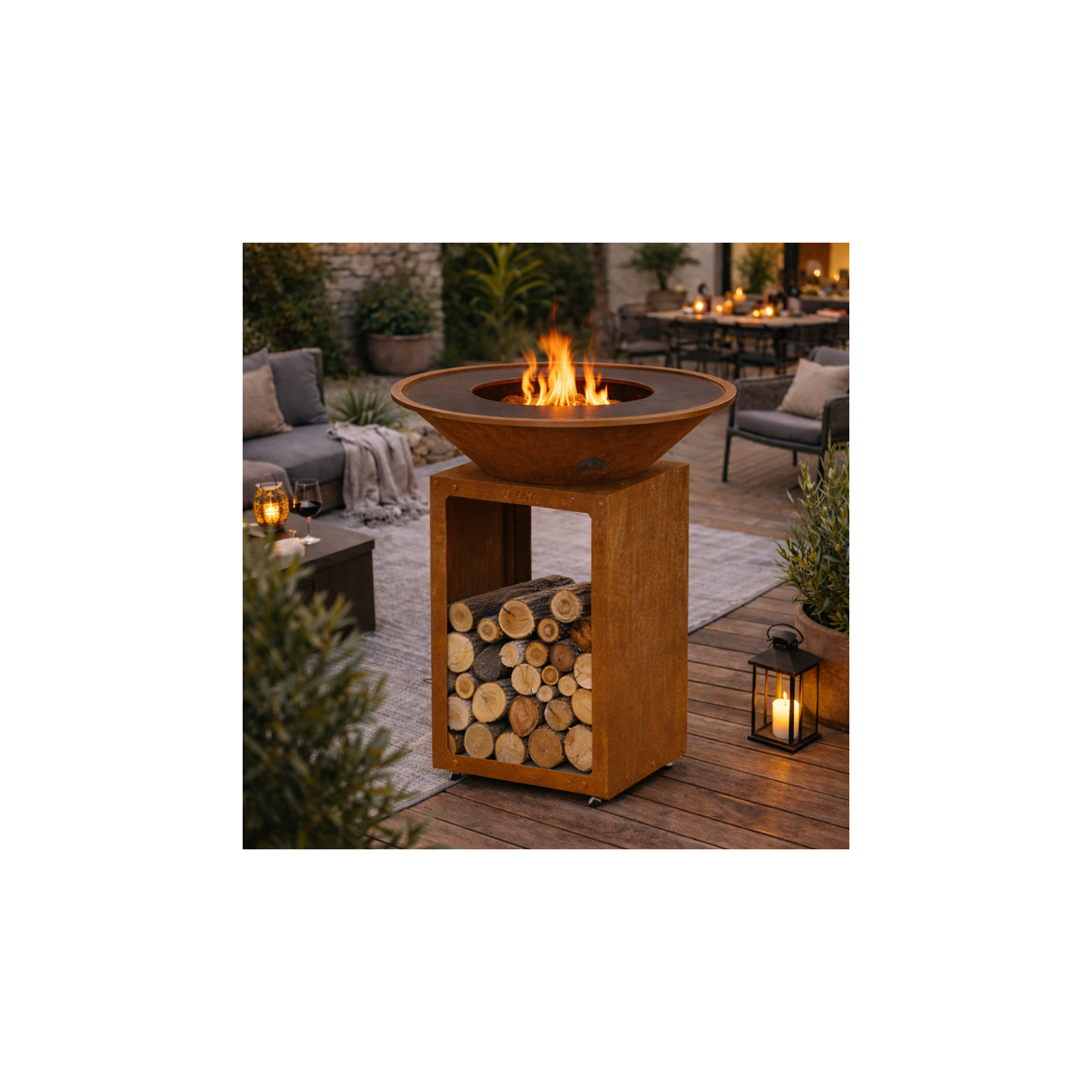 Brasero plancha B.B.O 78 Oyat – Grande cuisson feu de bois