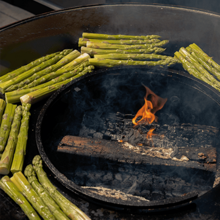 Rebord de rétention OYAT pour brasero – cuisson maîtrisée