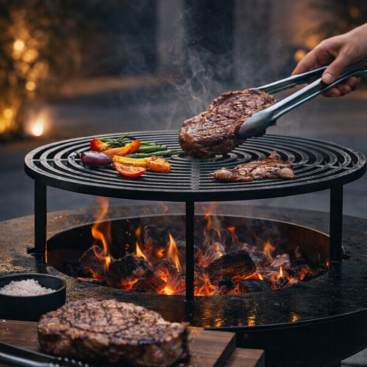 Grille de cuisson OYAT pour brasero – saveurs feu de bois