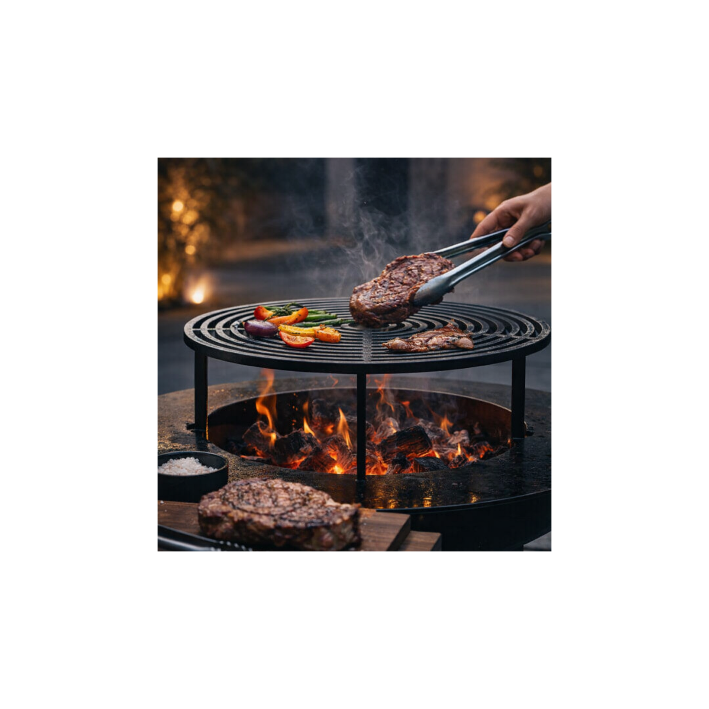 Grille de cuisson OYAT pour brasero – saveurs feu de bois