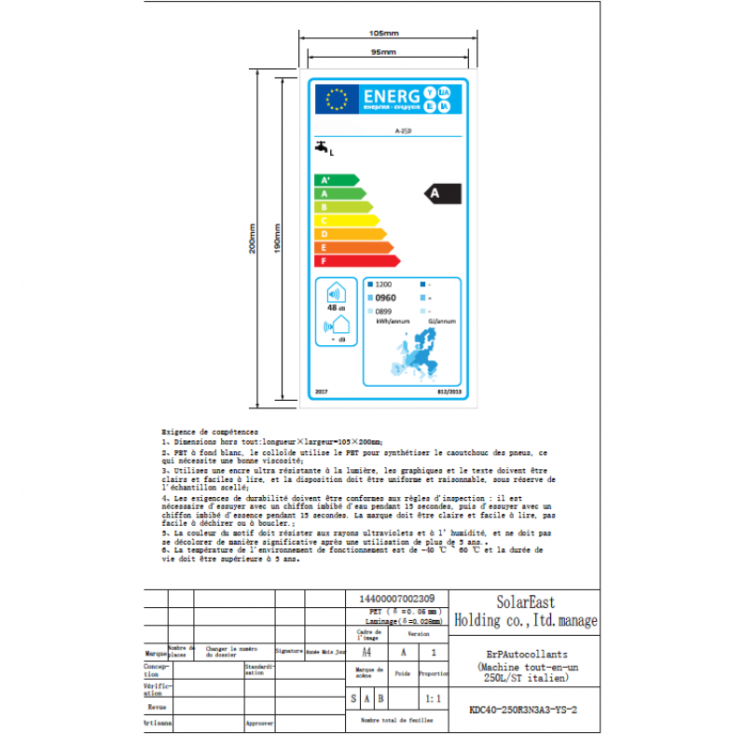 Chauffe-eau thermodynamique 250L – ECS économique
