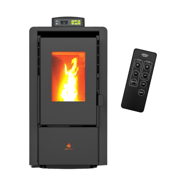 Poêle à granulés étanche EMMA 6 kW avec télécommande