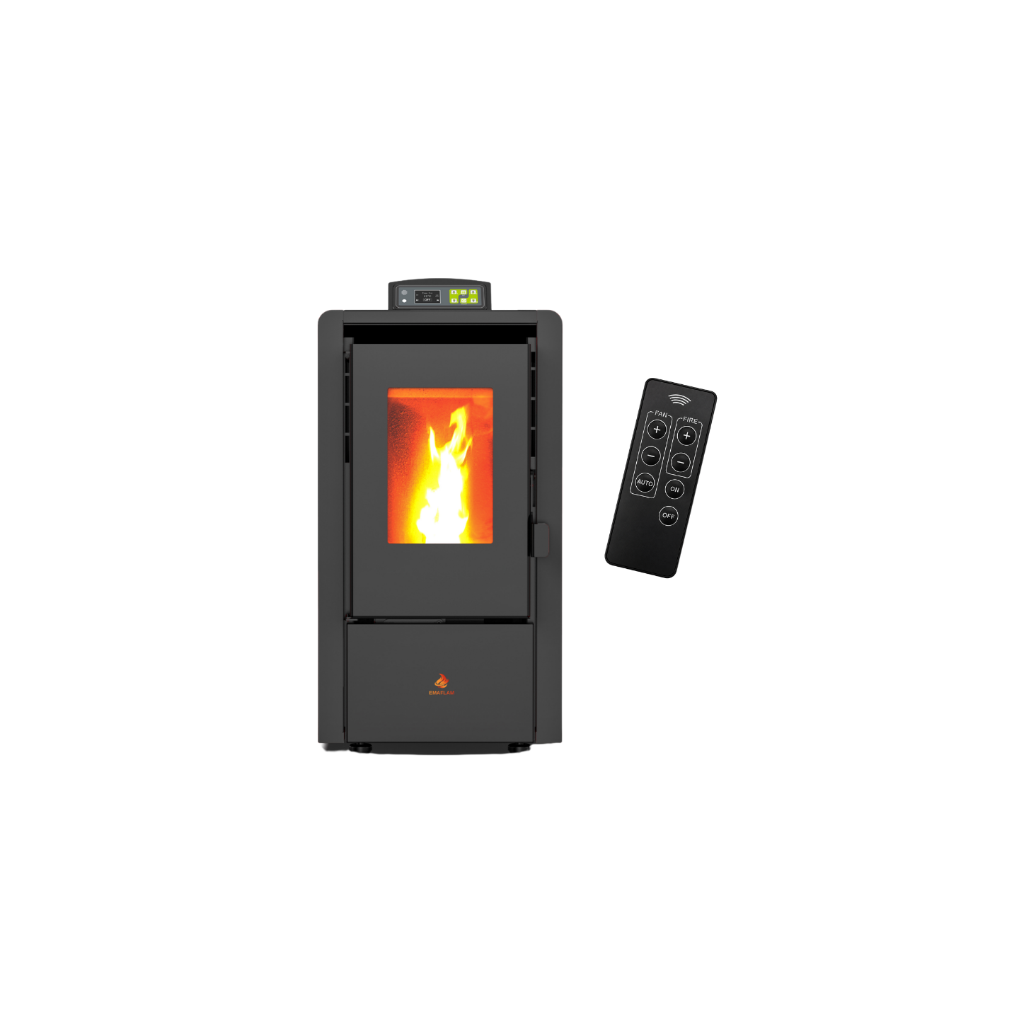 Poêle à granulés étanche EMMA 6 kW avec télécommande