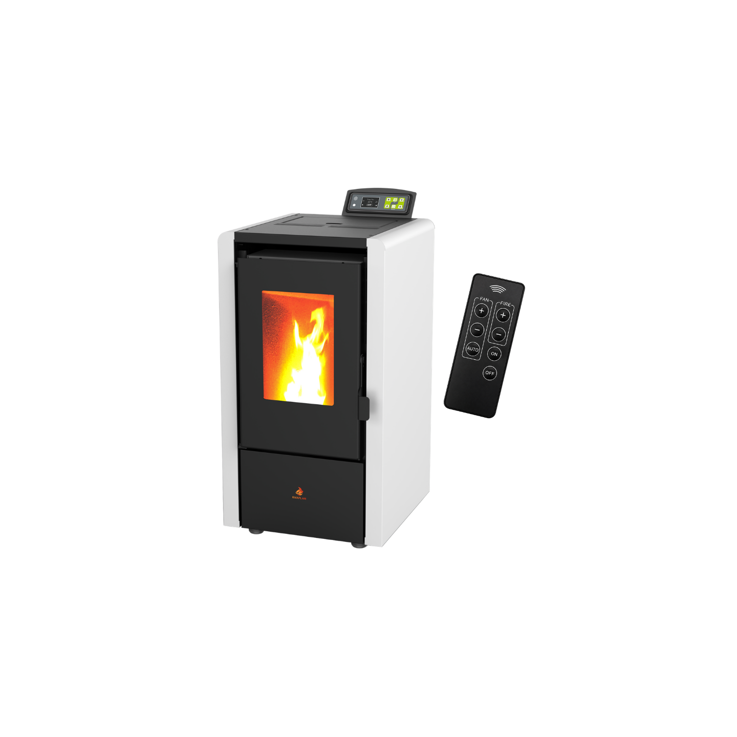 Poêle à granulés étanche EMMA 6 kW avec télécommande