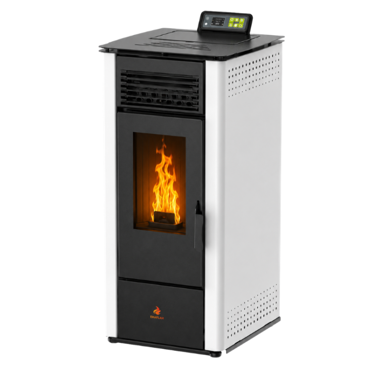 Poêle à granulés étanche EMMA 10 kW avec télécommande