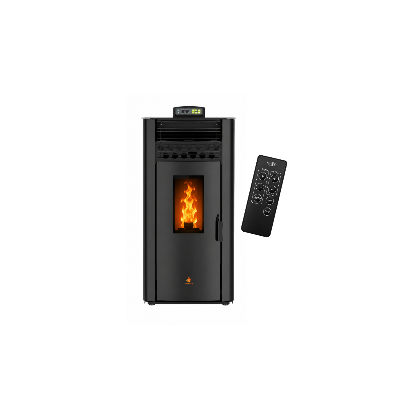 Poêle à granulés étanche EMMA 15 kW avec télécommande
