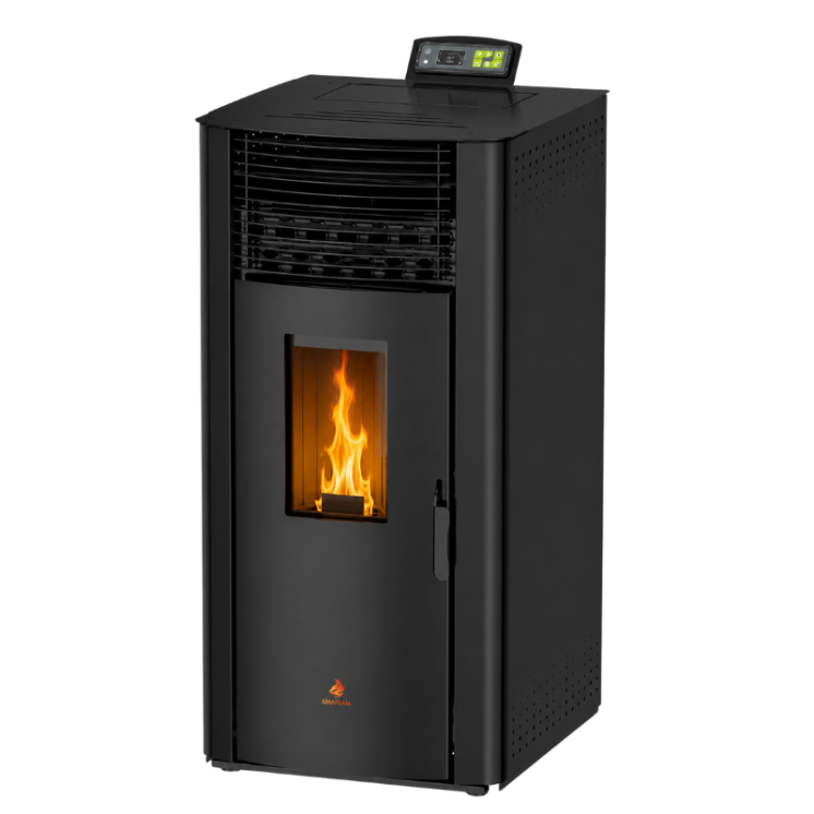 Poêle à granulés étanche EMMA 15 kW avec télécommande