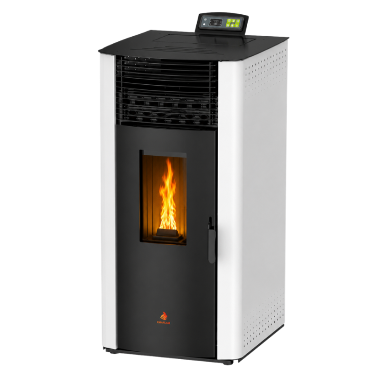 Poêle à granulés étanche EMMA 15 kW avec télécommande