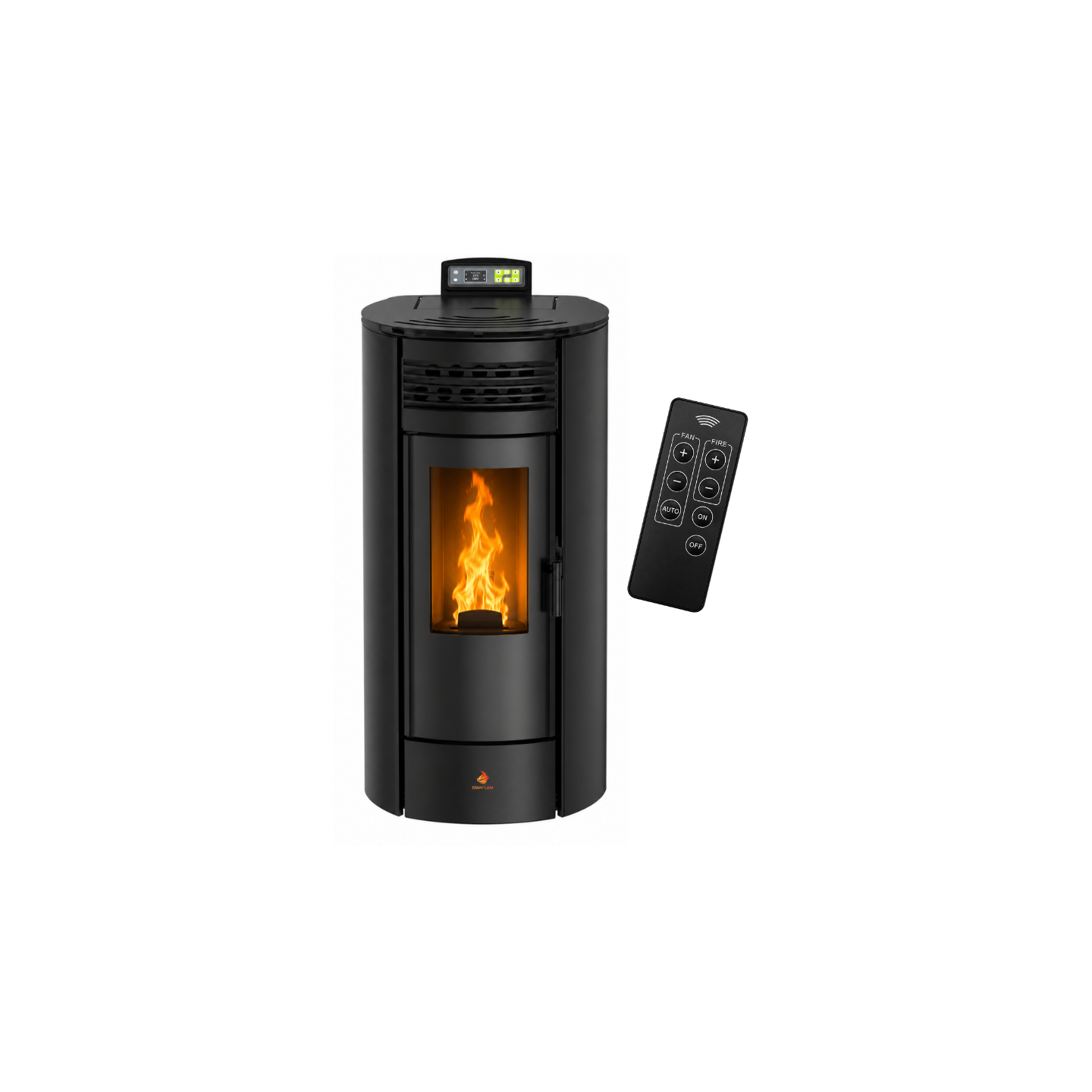 Poêle à granulés étanche FLORA 14 kW Télécommande | EMAFLAM