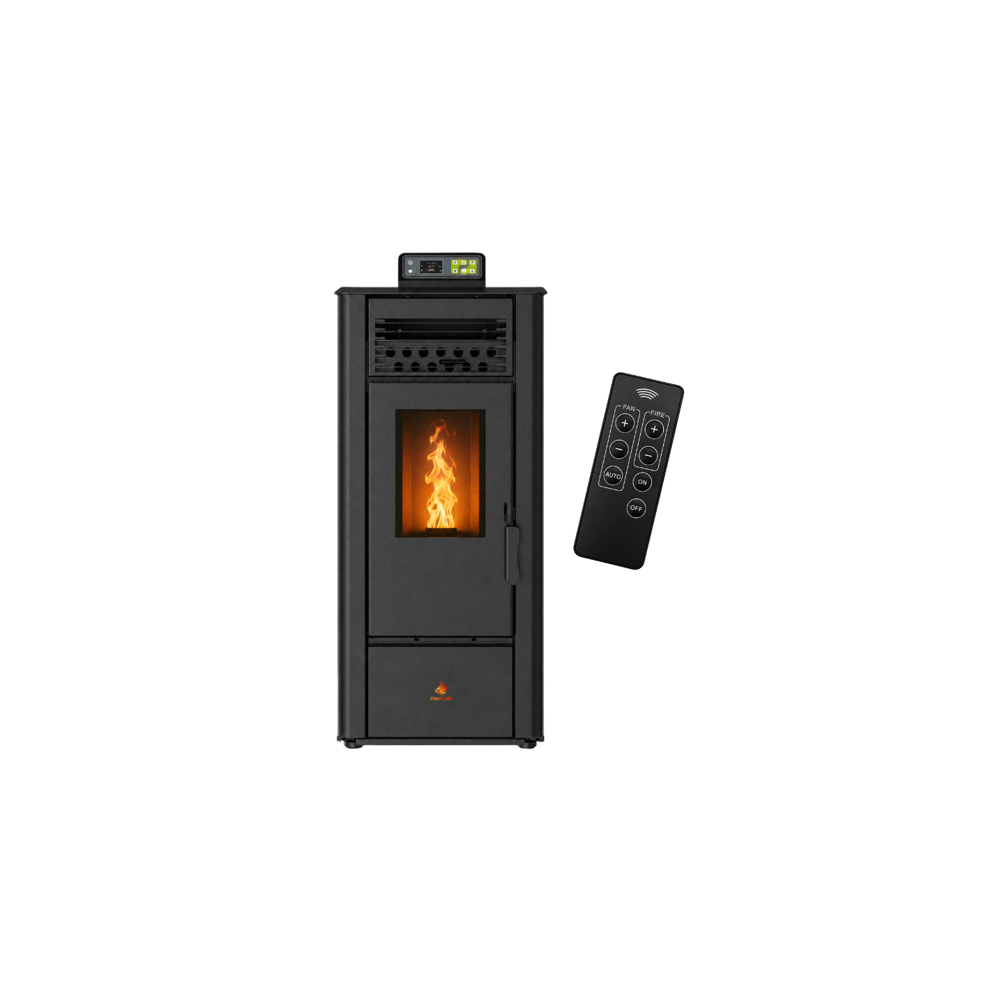 Poêle à granulés FLORA 14 kW Télécommande | EMAFLAM