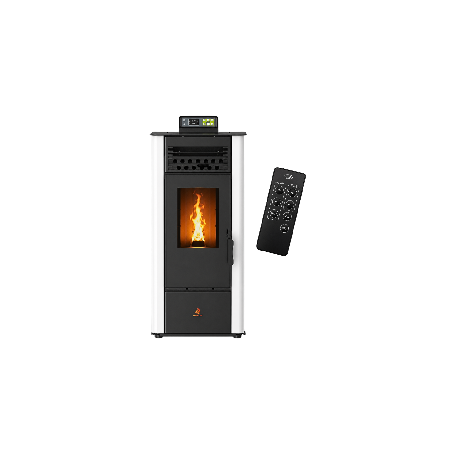Poêle à granulés FLORA 14 kW Télécommande | EMAFLAM
