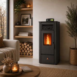 Poêle à granulés FLORA 14 kW Télécommande | EMAFLAM