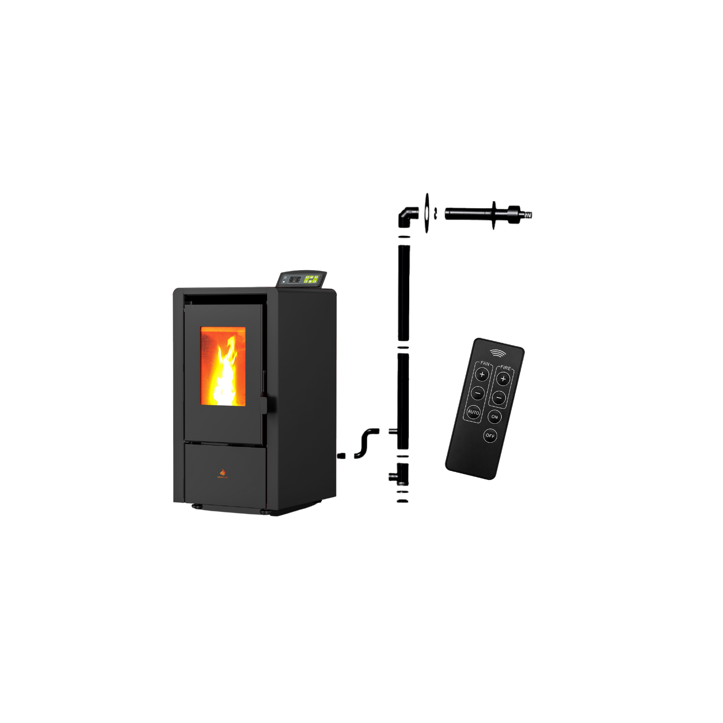 Pack poêle à granulés étanche EMMA 6 kW avec kit ventouse