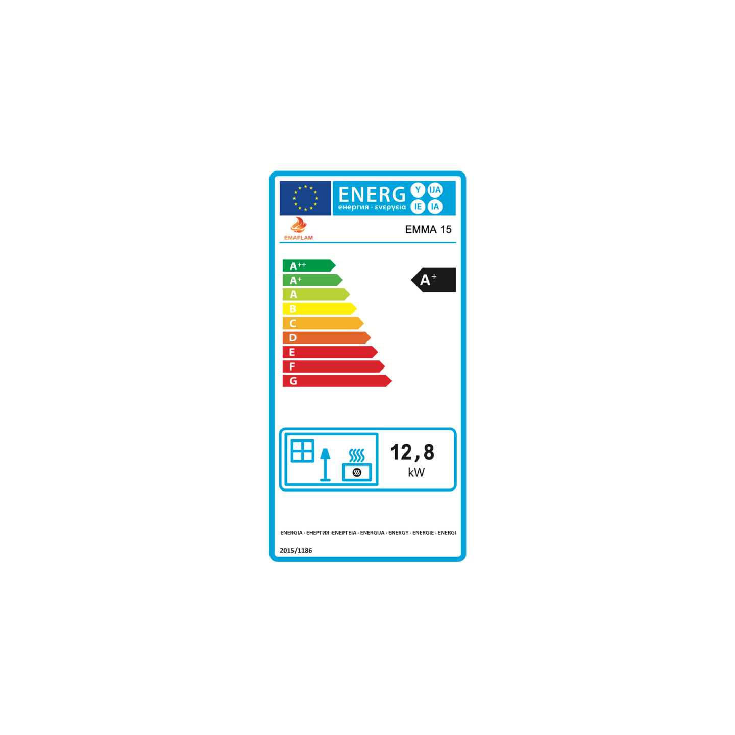 Pack poêle à granulés étanche EMMA 15 kW avec kit ventouse