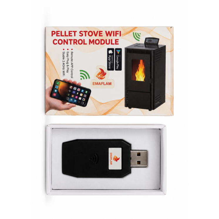 Module Wi-Fi pour Poêle à Granulés EMAFLAM - Accessoire