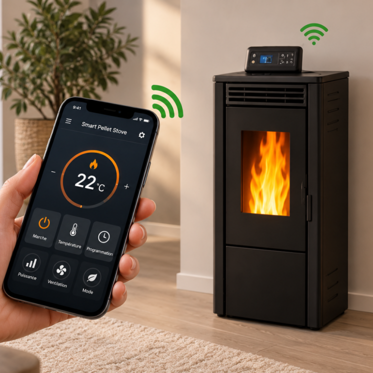 Module Wi-Fi pour Poêle à Granulés EMAFLAM - Accessoire
