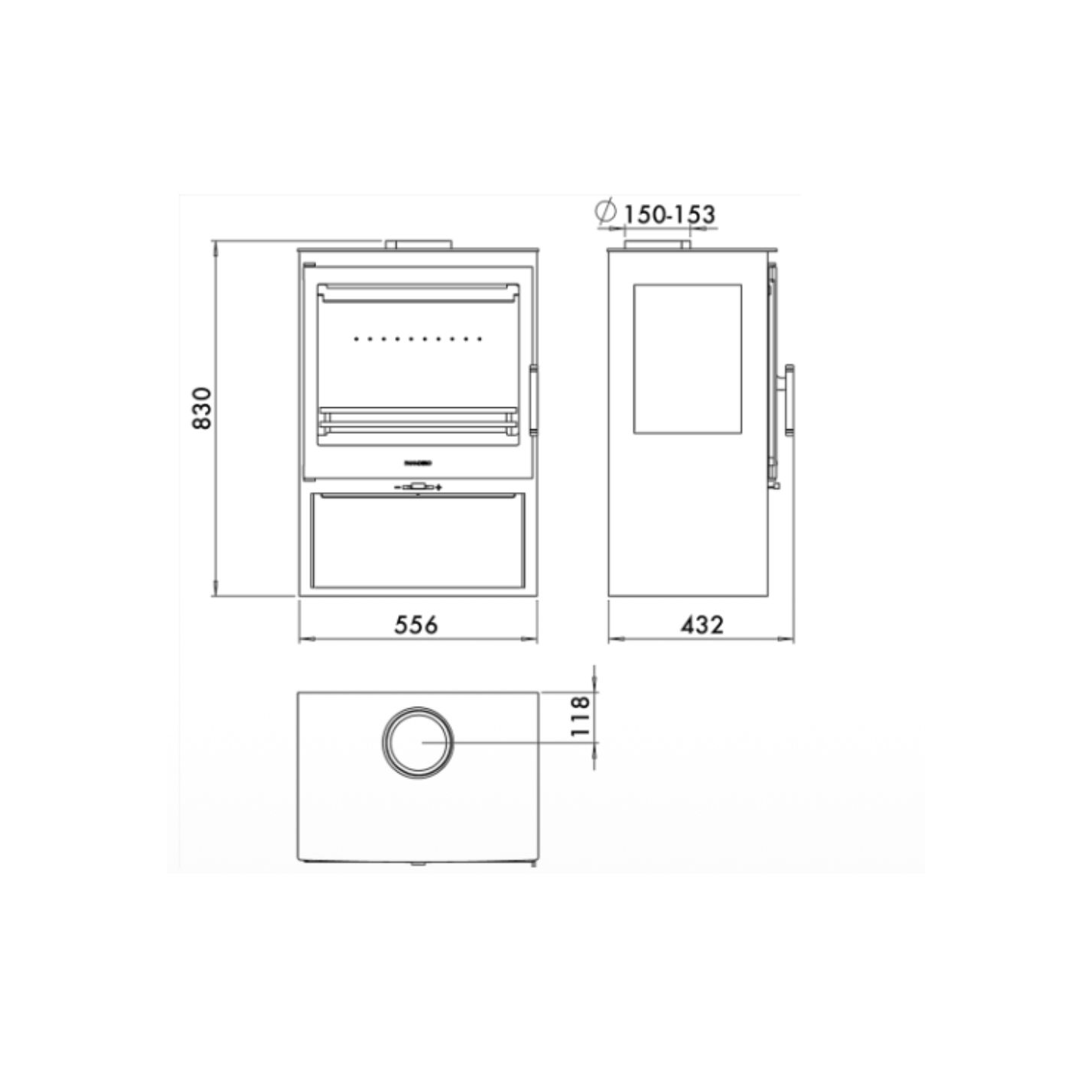 Poêle à bois DIAMANT 7,8 kW - PANADERO