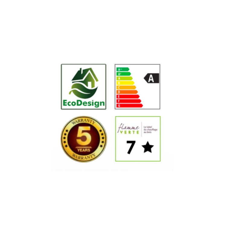 Poêle à bois avec four SWAN 5,9 kW - PANADERO