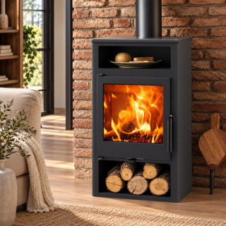 Poêle à bois avec four SWAN 5,9 kW - PANADERO