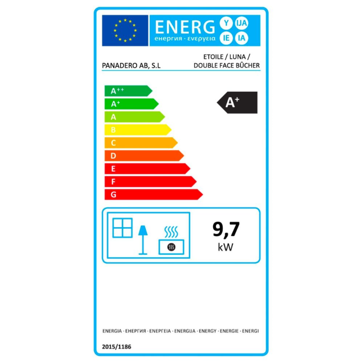 Poêle à bois LUNA 9,7 kW - PANADERO