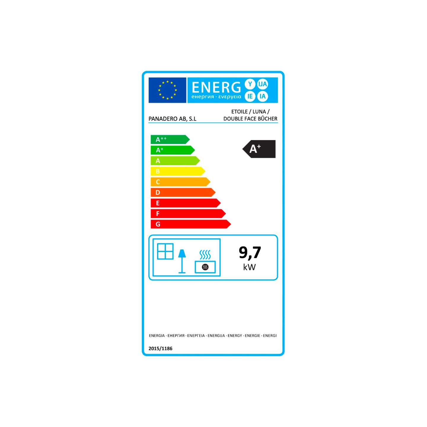 Poêle à bois LUNA 9,7 kW - PANADERO