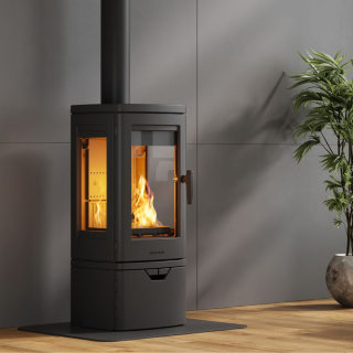 Poêle à bois fonte FJELL 3 vitres 6,7 kW | NORDFLAM