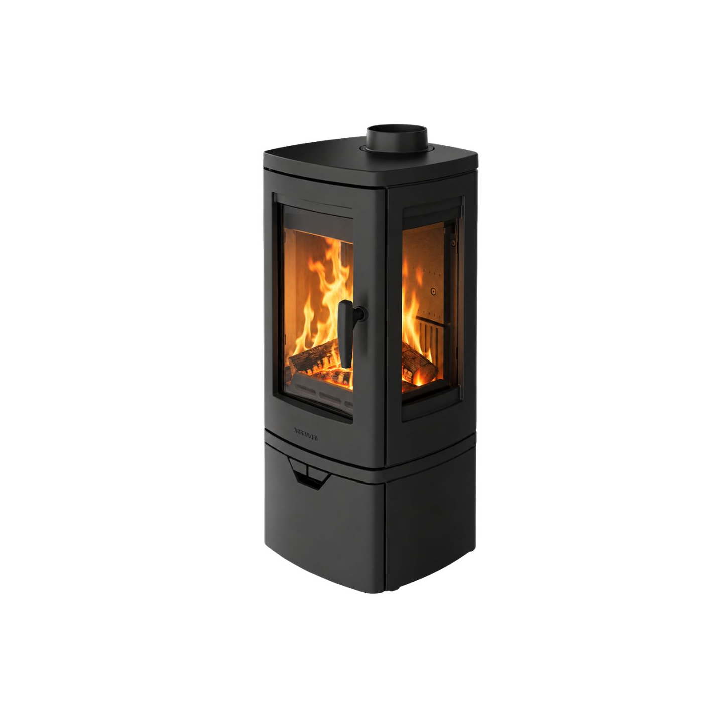 Poêle à bois fonte FJELL 3 vitres 6,7 kW | NORDFLAM