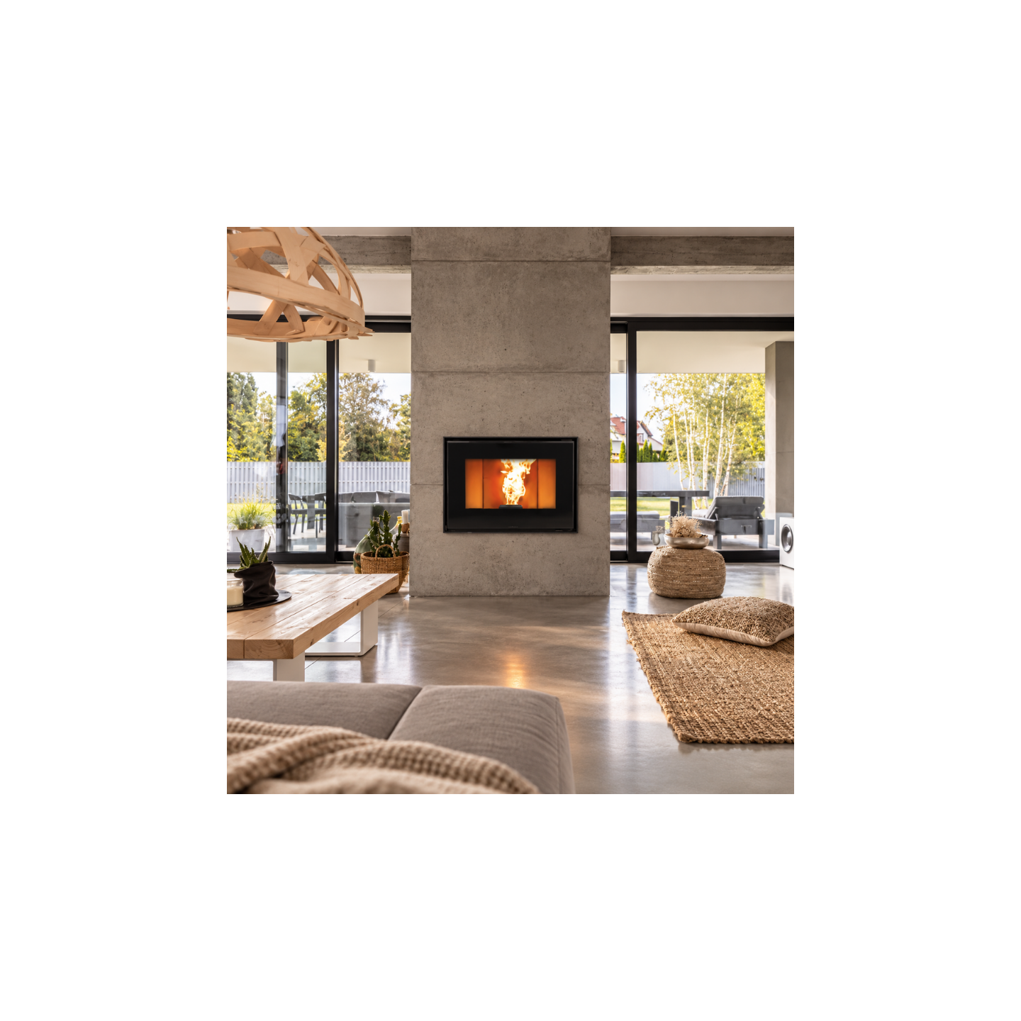 Insert à granulés GERICO – Noir – Reconditionné – Réf. 433