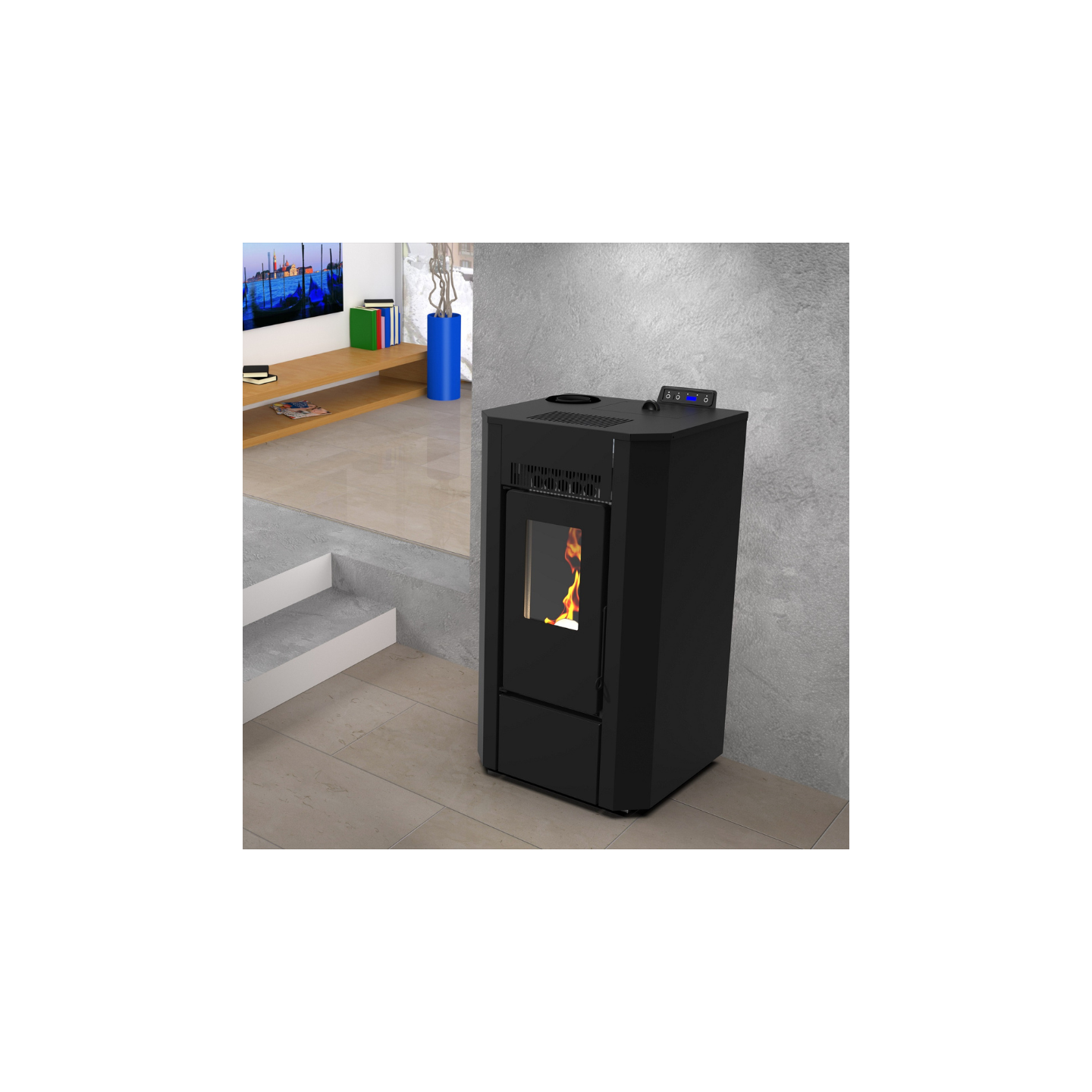 Poêle à granules étanche -  LVZ MARILYN 9 UP