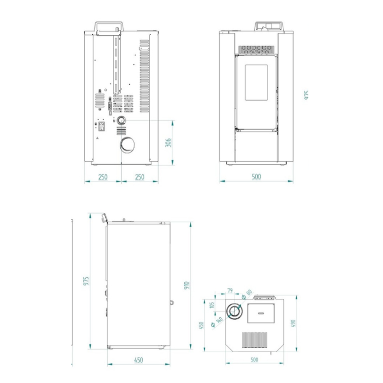 copy of copy of copy of copy of copy of copy of Poêle à granules étanche - LVZ LEANDRO 9 UP