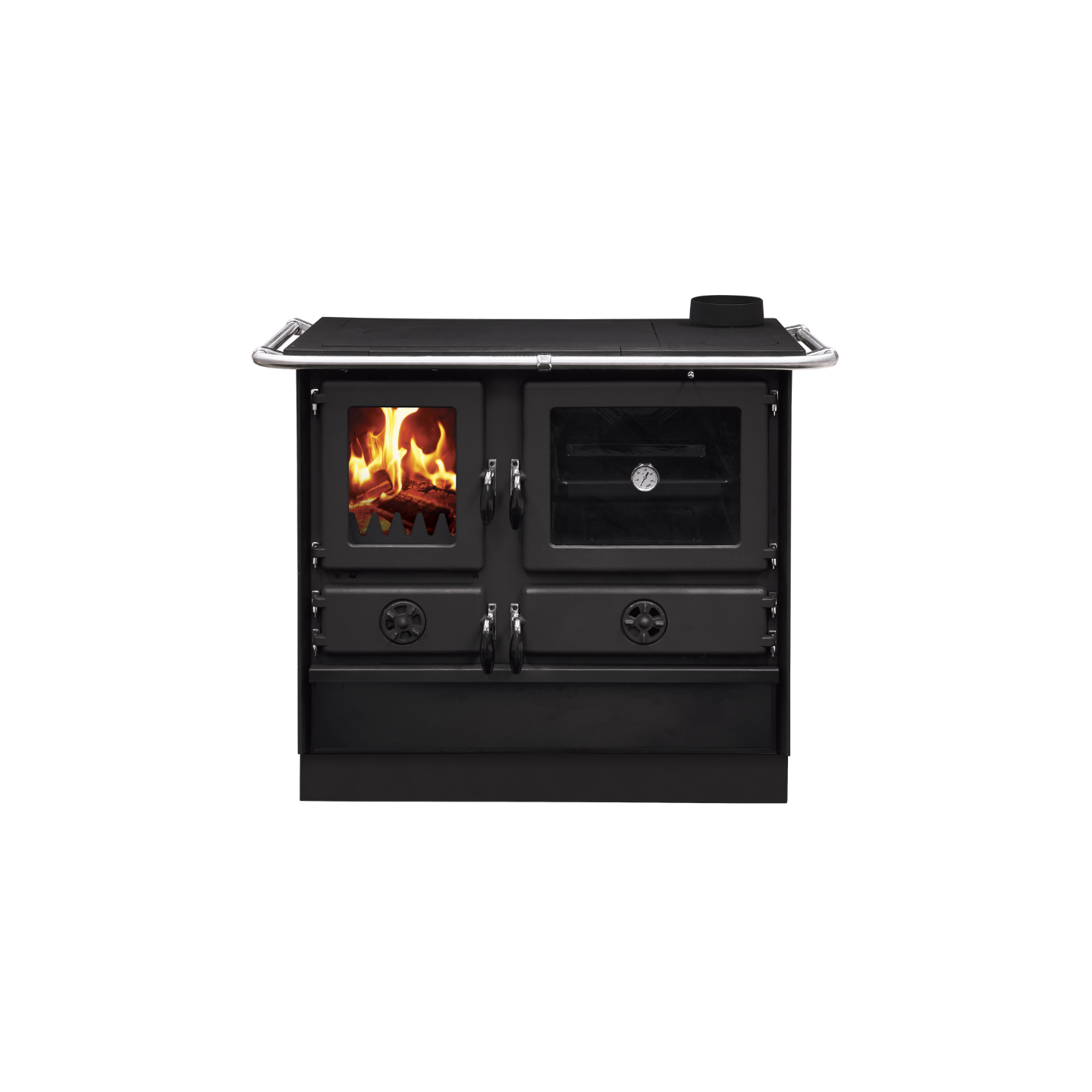 CUISINIERE À BOIS MAGNUM MBS EN FONTE | SORTIE COTE DROIT