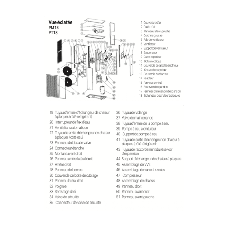 Pompe à Chaleur Air/Eau Monophasée 18 kW Monobloc