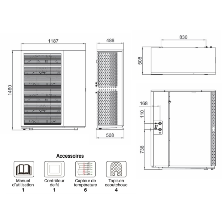 Pompe à Chaleur Air/Eau Monophasée 18 kW Monobloc
